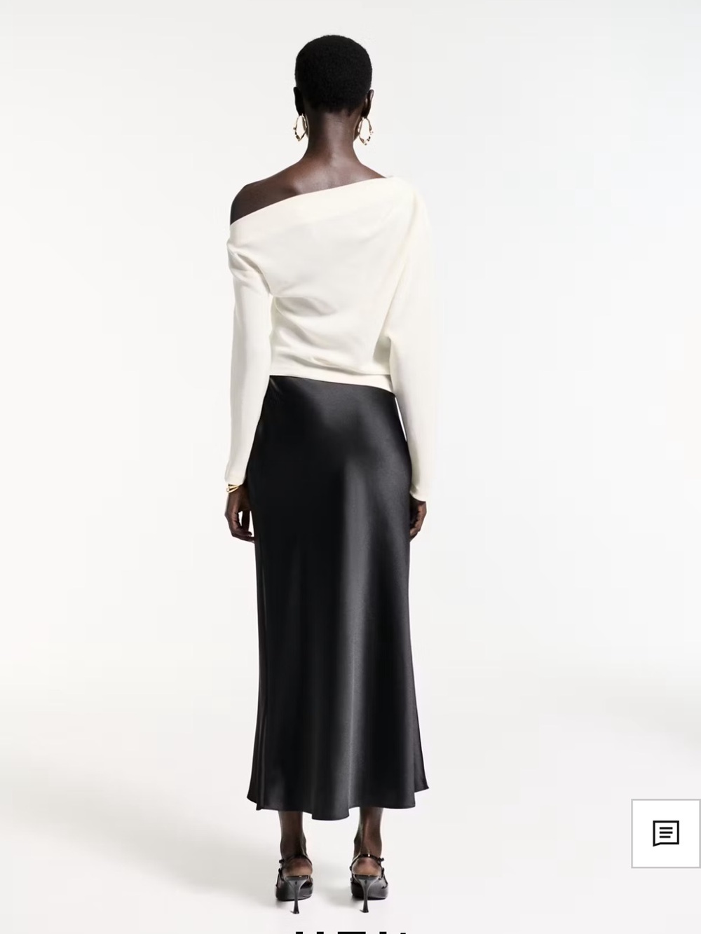 ASYMMETRICAL BLOUSE WITH RUCHED DETAIL - Picture 3 of 5